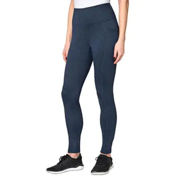 NEW Mondetta Brushed Jacquard Legging | Blue - Picture 1 of 5